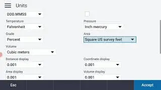 TSC5 Running Trimble Access - Creating a Scale Factor Only Template