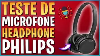 🎤TESTE DO MICROFONE | Headphone Bluetooth PHILIPS TAH1108BK/55