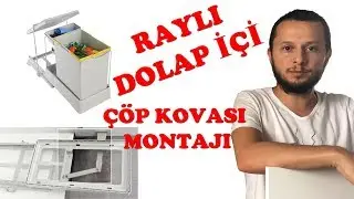 PELİKAN 21500 Raylı Dolap İçi Çöp Kovası Montajı