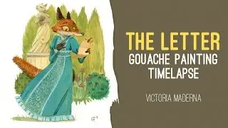 The Letter - Gouache Painting Timelapse