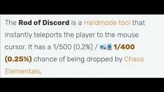 Terraria meme (Finally I got the rod of discord)