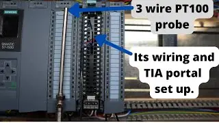 How to set up/wire Siemens S7-1500 series PLC PT100 temperature probe ready for PID control.