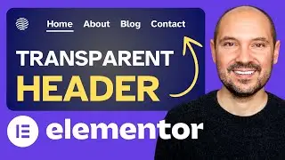 Elementor Transparent Header Tutorial 2025 ✌️