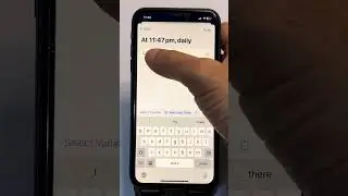Automated Message Shortcut for iPhone