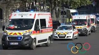JO 2024 | Convoi d'ambulances de la Croix-Rouge Française aux Jeux Olympiques de Paris! #1626