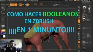 ¿Cómo hacer BOOLEANOS en Zbrush?