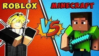 Minecraft против Roblox !!! часть 2