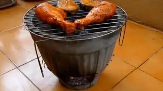 How to build an inexpensive Flower Pot Barbecue BBQ