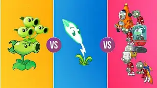 Threepeater & Repeater VS Lightning Reed VS Zombies - Which Is Better? [Plants vs Zombies 2]