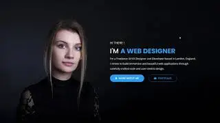 Develop Portfolio Website Template in HTML CSS & JS | Personal Website with Text Typing Animation