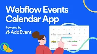 How to Add the AddEvent Events Calendar App to Webflow for a Events Calendar Widget🌐