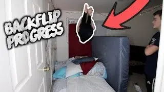 BACKFLIP PROGRESS! | Learning Basic Parkour and Free running |