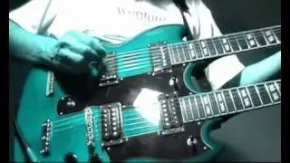 The Epiphone double neck