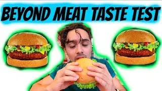 🍔BEYOND MEAT TASTE TEST AT LORD OF THE FRIES IS IT GOOD?🍔