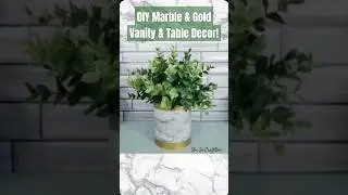 🔥DIY Marble Vanity Decor/Storage Trash to Treasure DIY #dollartreediy #shesocraftdee #shorts
