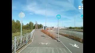 Велодорожка в Перми на улице Жукова