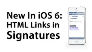 [iOS Advice] Create An Email Signature With Custom Clickable Links