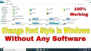 How to Change Font Style in Windows 10 | 11 | 7. without any Software.