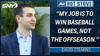 Mets' David Stearns isn't concerned about winning the offseason | Mets Hot Stove | SNY