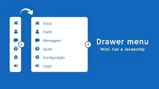 Drawer Menu - Html, Css e JavaScript | Aprenda aqui