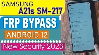 Samsung Galaxy A21s,A20,A02,A03,A10,A12,A20,A30,A50 Android 12 U8 FRP Bypass Google Account Bypass
