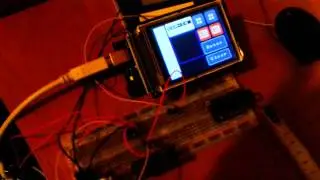 Arduino Mega with TFT screen - Status bar with sound - two sensors