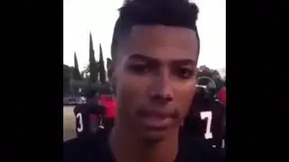Blueface before he was famous playing football