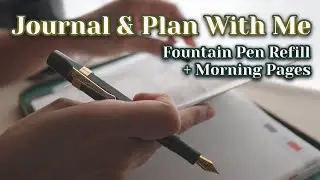 Hobonichi Cousin | Rainy Day Lo-fi ASMR No Talking | Fountain Pen & Diary | Journal & Plan With Me 1
