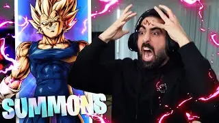 O M G - ULTRA Majin Vegeta Summons! (Dragon Ball Legends)