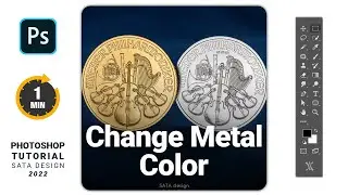 Change Metal Color into Gold in adobe Photoshop
