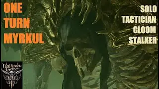 How I ONE TURNED Myrkul (Build at the End) - Solo Tactician Gloomstalker (BG3)
