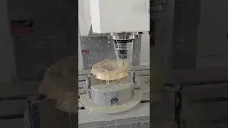 Фрезерная обработка бронзового диска #cnc