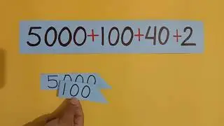 Learn write numbers above 1000 & understand Ones, tens, hundreds and thousands in English.