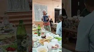 Владимир Павлович Глазунов на встрече гармонистов в Криуше.