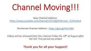 Channel Moving!