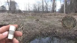 Вот что значит весна! Коп по выбитым местам.
