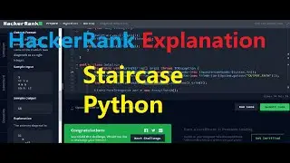 Staircase Hacker Rank Solution with Explanation in Python