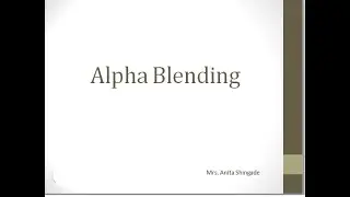 Alpha Blending of Images