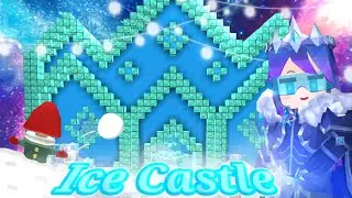 Ice castle in skyblock! Blockman Go! 🧊❄