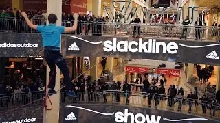 adidas slackline show. WOUT team & SlackCherS.
