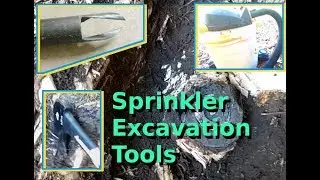 Sprinkler under ground and roots