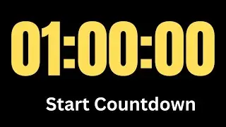 1 Hour Timer │ 60 Minute Countdown Timer  │ Silent Timer