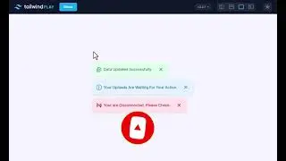 Tailwind CSS Toast Notification design