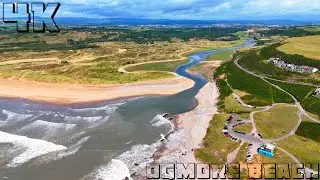 Ogmore Beach & Castle Drone Footage/4K
