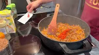 Гречка по купечески. Гречка с фаршем. Обед на скорую руку