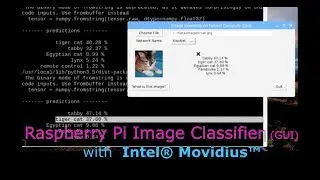 Raspberry pi Image classifier (GUI Python) with Intel Movidius  Neural Compute Stick