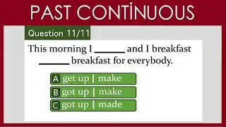 Past Continuous | Grammar test | Grammar Quiz