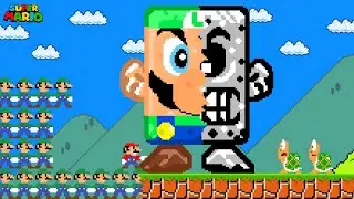 Super Mario Bros., but everything Mario touches turns to Luigi...