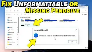 Fix Windows Was Unable to Complete the Format Error in Your USB Drive on Windows 10/11 (100% Solved)