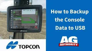 Topcon X Series - How to Backup the Console Data to USB